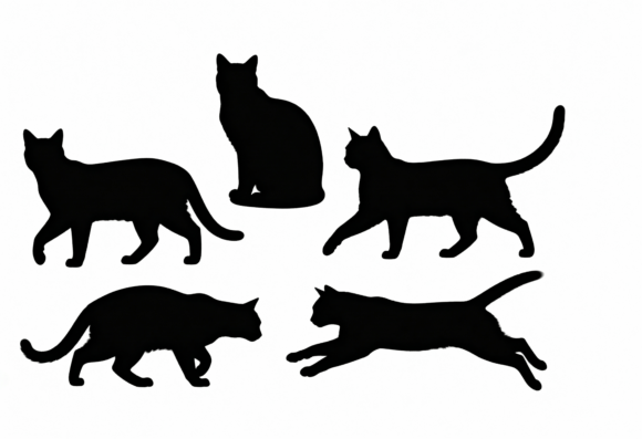 Black Cat Silhouettes Vector Art: A Designer's Real-World Embroidery Review
