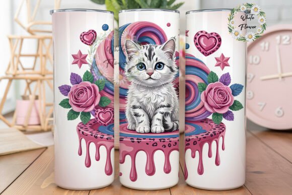 Cute Cat and Roses Tumbler Wrap Review