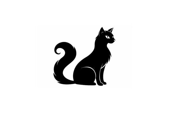 Elegant Long-haired Cat Sitting Tall Bla Review
