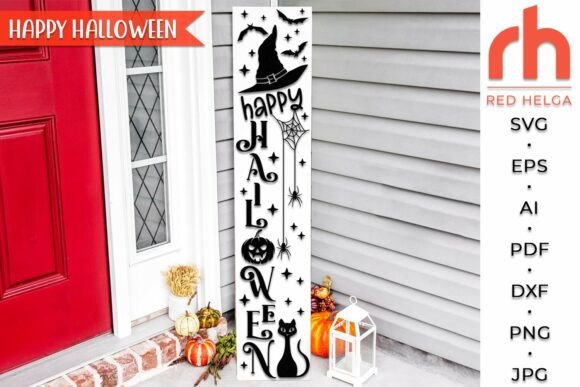 Happy Halloween SVG, Porch Sign Cut File Review