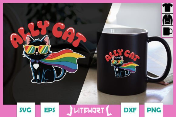 LGBT Ally Cat Be Kind Love Rainbow SVG Review