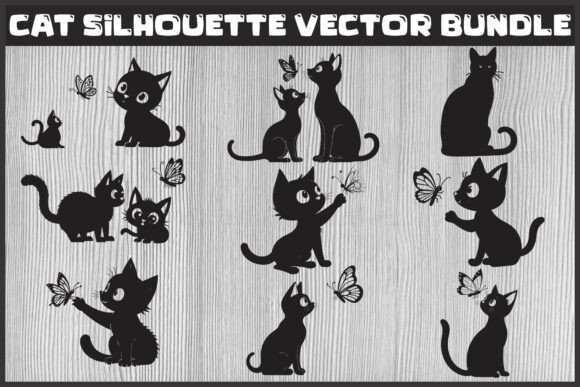 Playful Cat Silhouette Vector Bundle Review